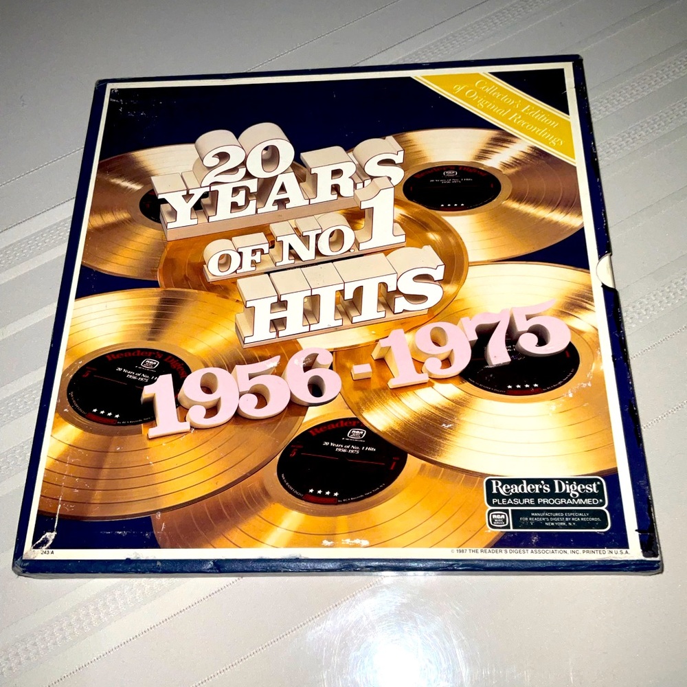 Vintage” Readers Digest “20 Years Of No. 1 Hits 1956-1975” (7 Vinyl Record Set)